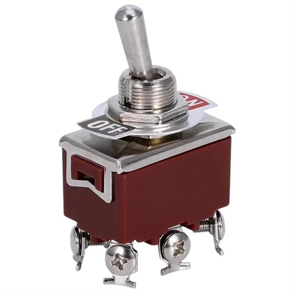 Toggle Switch 6P On-Off Ø12mm (Ic-157) ürün görseli 1