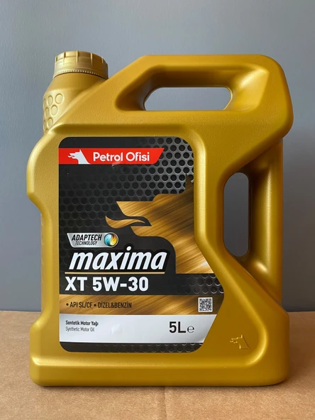 Petrol Ofisi MAXİMA XT 5W-30 5 Litre Sentetik Motor Yağı (20/06/2025 Üretim) ürün görseli 1