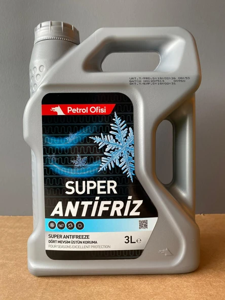 Petrol Ofisi İnorganik Yeşil Antifriz 3 Litre (Mavi yerine de geçer.) (18/02/2026 Üretim) ürün görseli 1