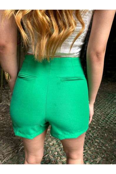 Model Mini Şort Etek Önden Etek Arkadan Şort Görünüm - Resim 5