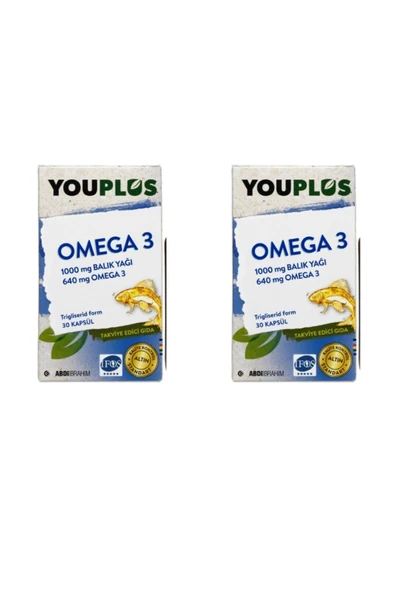 Youplus Omega-3 30 Kapsül 2 Adet ürün görseli 1