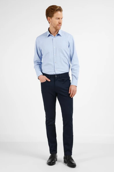 Lacivert 5 Cep  Düz Paça Pamuklu Slim Fit 5 Cep Casual Pantolon 1003255154 ürün görseli 1