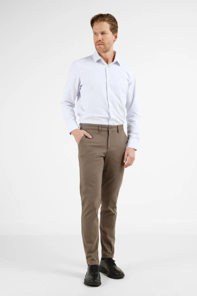 Haki Yan Cep Düz Paça Pamuklu Slim Fit Chino Casual Pantolon 1003255155 ürün görseli 1