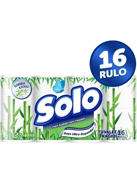 Solo Tuvalet Kağıdı Bambu Katkılı 16'lı ürün görseli 1