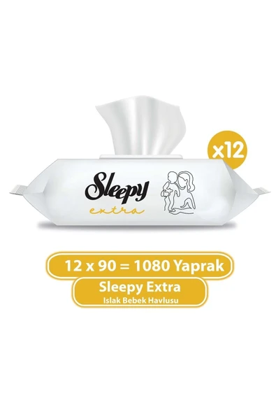 Sleepy Extra Islak Bebek Havlusu 12x90 (1080 Yaprak) ürün görseli 1