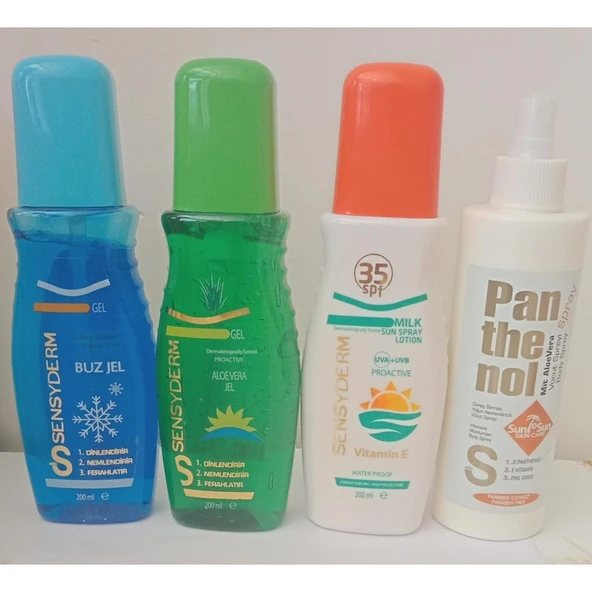 Sensyderm Güneş Kremi Ve Güneş Sonrası Set 200 ml x 4 Adet ürün görseli 1
