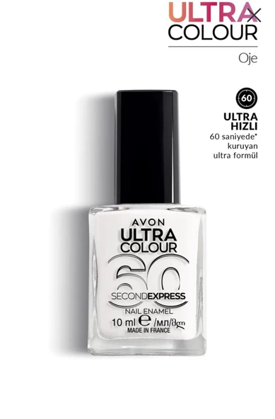 Avon Ultra Color Oje 10 ml WOW WHITE - Resim 2