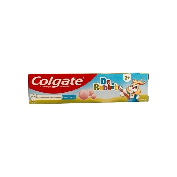Colgate Dr. Rabbit Çocuk Diş Macunu 2+ Sakız Aromalı 50 ml ürün görseli 1