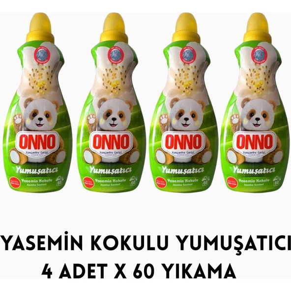Onno Yasemin Kokulu Çamaşır Yumuşatıcı 4ADET x 60 Yıkama ürün görseli 1