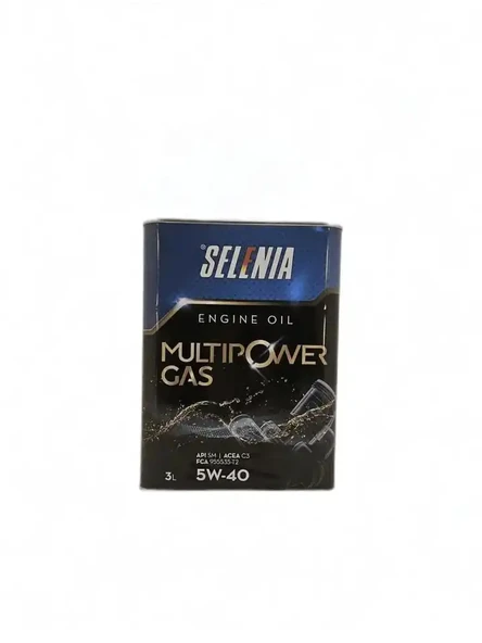 Selenia Multipower Gas 5W 40 Motor Yağı Lpg'li Araçlara Özel ürün görseli 1