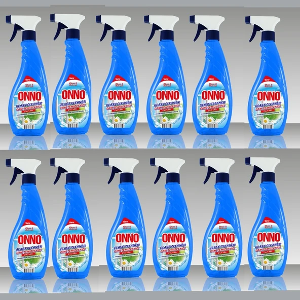 Onno Cam Temizleme Spreyi 12 Adet x 500 ml ürün görseli 1