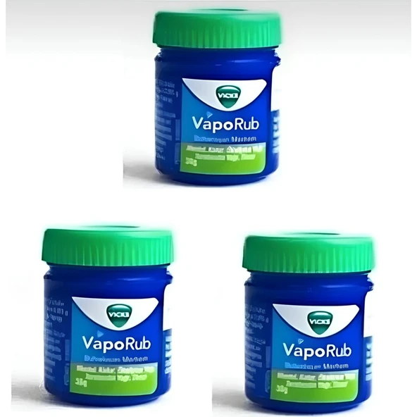 Vicks Vapo Rub Mentollü Merhem 3' lü Paket ürün görseli 1