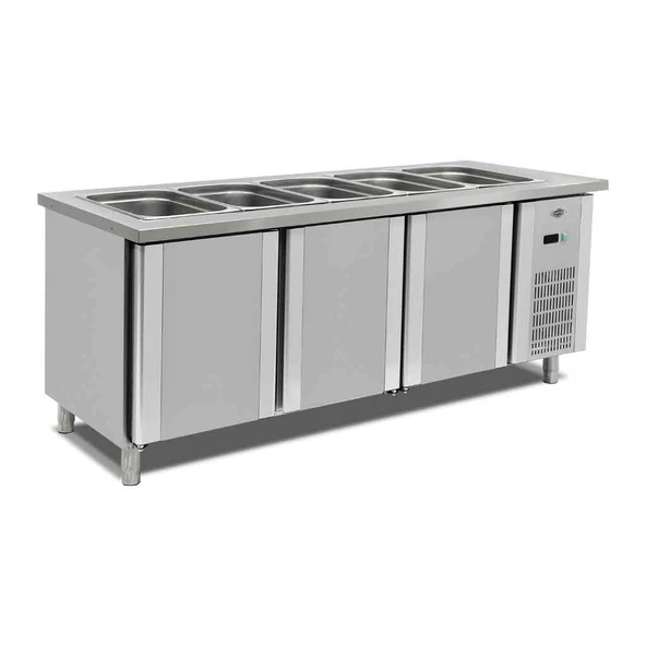 Empero EMP.BSS.80 Soğuk Servis Ünitesi Buzdolaplı 6x1/1 GN ürün görseli 1