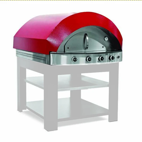 Empero PLF.PLS.D2-K-NG Gazlı Pizza & Pide Fırını - Kırmızı, Doğalgazlı ürün görseli 1