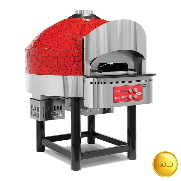 Empero EMP.SPO.03-D-GB-LPG Dijital Sabit Tabanlı Pizza Fırını  Altın-siyah ürün görseli 1