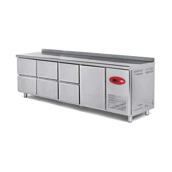 Empero EMP.255.70.01-6C Tezgah Tipi Buzdolabı 6 Çekmece+1 Kapı 700 L ürün görseli 1