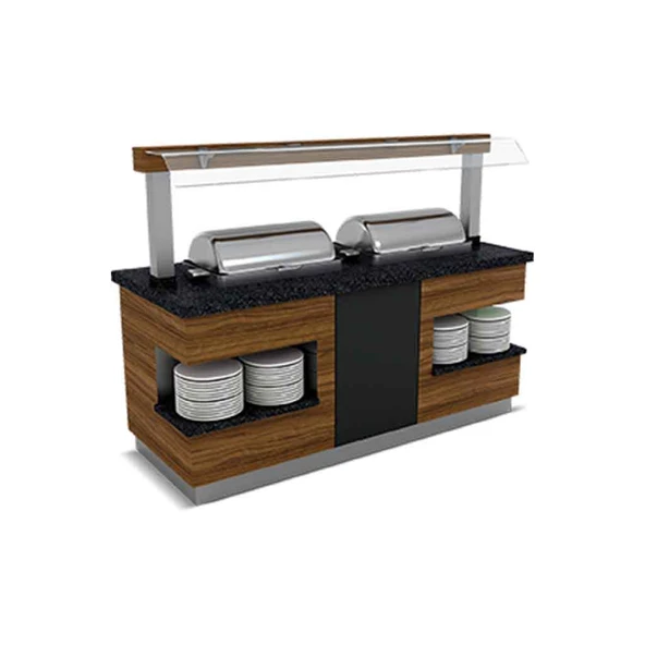 Empero SML.SSC-N.02 Sümela Sıcak Servis Ünitesi Nefeslikli 2x1/1 Gn Chafing Dish 1800*900*900/1550 ürün görseli 1