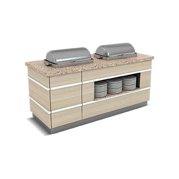 Empero GLT.SSC.02 Galata Sıcak Servis Ünitesi Reşolu 2x1/1 Chafing Dish1800*900*900/1550 ürün görseli 1