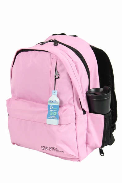 MUST 584180 Çift Cepli İlkokul Sırt Çantası-Açık Pembe ürün görseli 1