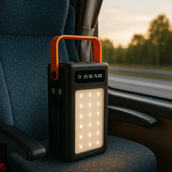 Taşınabilir LED Işıldak & Powerbank  4 Kademe Işık Ayarı, Yüksek Kapasiteli Şarj Cihazı ürün görseli 1