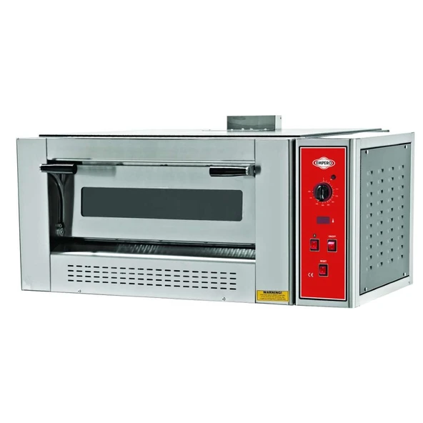 Empero EMP.9G Pizza Fırını Tek Katlı Gazlı 9 x 30 cm pizza kapasiteli - LPGli ürün görseli 1