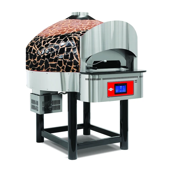 Empero EMP.SPO.04-D-BB-LPG Dijital Pizza Fırını Döner Tabanlı Gazlı Kahverengi-siyah Lpg ürün görseli 1