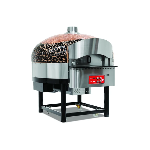 Empero EMP.SPO.02-BB-NG Gazlı Döner Tabanlı Pizza Fırını 9 Pizza Kapasiteli - Kahverengi, Siyah Doğalgazlı ürün görseli 1