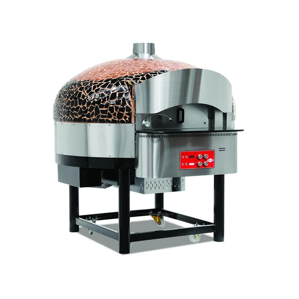 Empero EMP.SPO.02-BB-LPG Gazlı Döner Tabanlı Pizza Fırını 9 Pizza Kapasiteli - Kahverengi, Siyah LPG'li ürün görseli 1