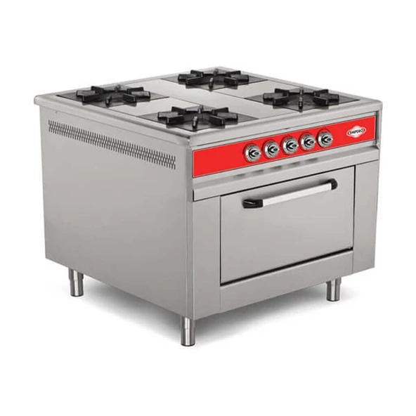 Empero EMP.9KG.021 Gazlı Fırınlı Kuzine - 4 göz açık ateş - Doğalgazlı ürün görseli 1