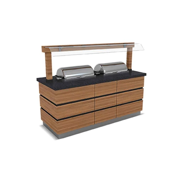 Empero KPD.SSC-N.01 Kapadokya Sıcak Servis Ünitesi Nefeslikli 1x1/1 Gn Chafing Dish 1200*900*900/1550 ürün görseli 1