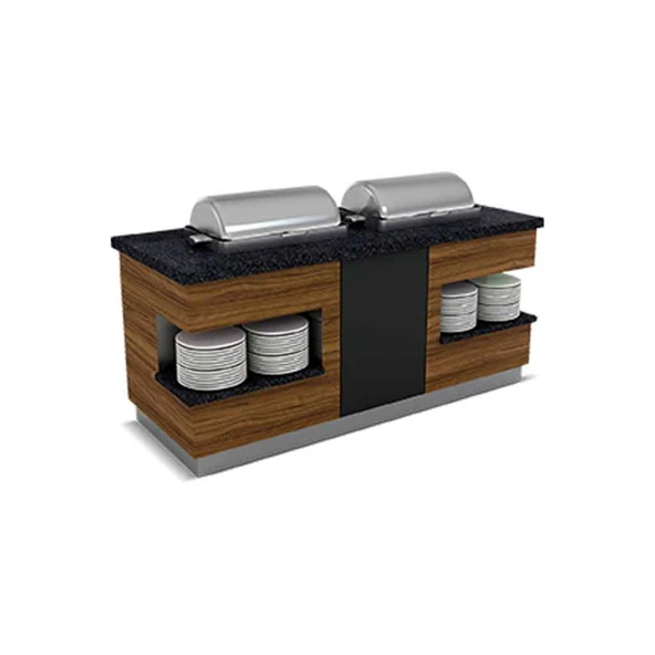 Empero SML.SSC.03 Sümela Sıcak Servis Ünitesi Reşolu 3x1/1 Gn Chafing Dish 2400*900*900 ürün görseli 1