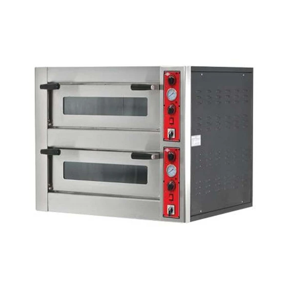 Empero EMP.4+4G Gazlı Pizza Fırını İki Katlı 30 cm 4+4 Pizza Kapasiteli - Doğalgazlı ürün görseli 1