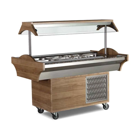 Empero EMP.SB.05 Soğutmalı Salat Bar 5X1/1 GN 180x89x137 cm ürün görseli 1