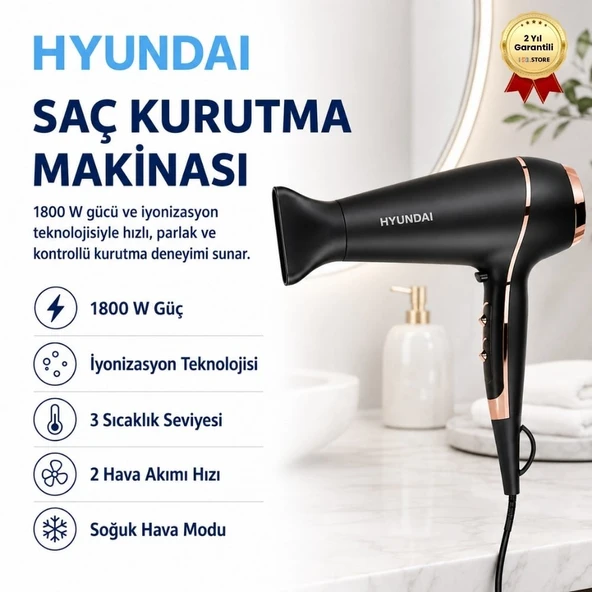 Elektronik 1800 W Saç Kurutma Makinesi ürün görseli 1