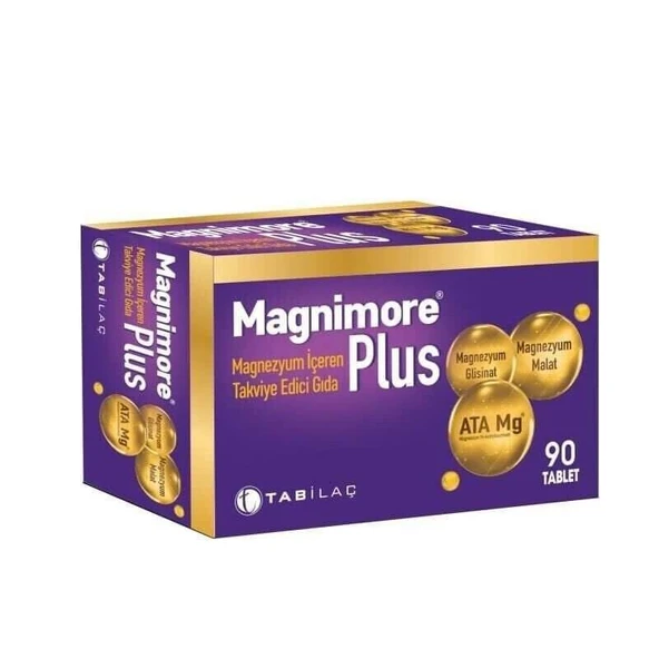 Magnimore Magnezyum Plus İçeren Takviye Edici Gıda 90 Tablet ürün görseli 1