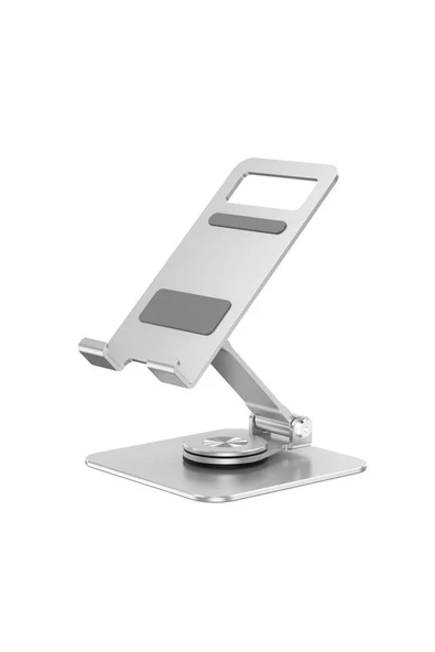 360 C Döner Katlanabilir Alüminyum Tablet & Telefon Standı  Ayarlanabilir, Taşınabilir, Ergonomik Tasarım ürün görseli 1