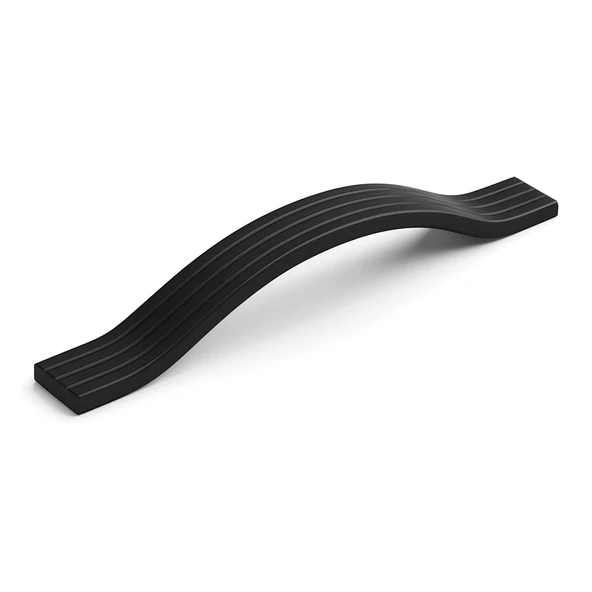 Akasya Siyah Metal Kulp 128 mm Modern Mobilya Çekmece Kolu Mutfak Dolabı ve Kapak Kulpları Dayanıklı ürün görseli 1
