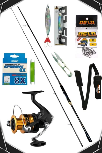 Shimano FX C3000 Oslo Zen Pro 274cm 8-42gr 8 Örgü Spin Olta Seti ürün görseli 1