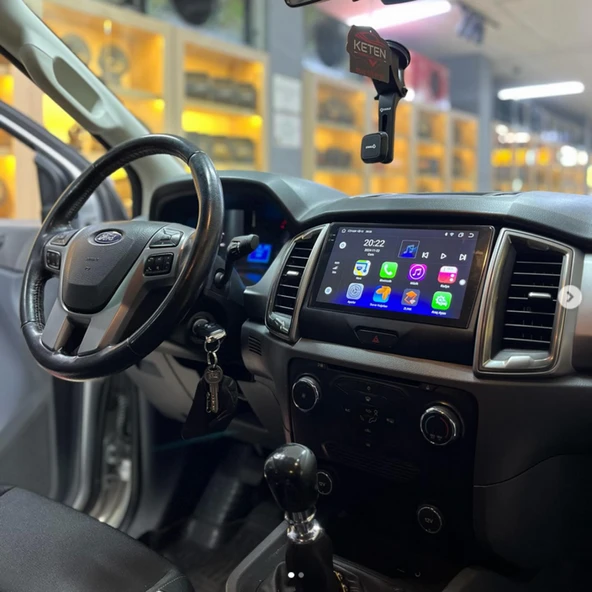 FOR-X FORD RANGER(2016-2022-9''ANDROİD GERÇEK 2+32 GB / 4 ÇEKİRDEK 1.6Ghz / WIFI 5.0Ghz / BT 5.4-KABLOSUZ CARPLAY-AHD HD GERİ GÖRÜŞ KAMERA HEDİYE ürün görseli 1