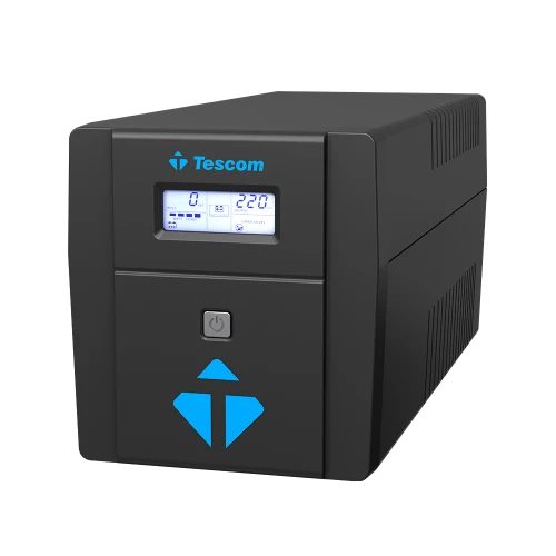 TESCOM LEOAP 1000VA Line Interactive UPS 900020312 2x7A Akü - Resim 2