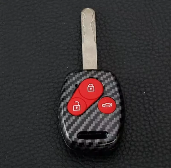 Honda Civic Fd6 Crv Accord Uyumlu 3 Tuşlu Karbon Anahtar Koruma Kılıfı 2.Resime Bakınız ürün görseli 1