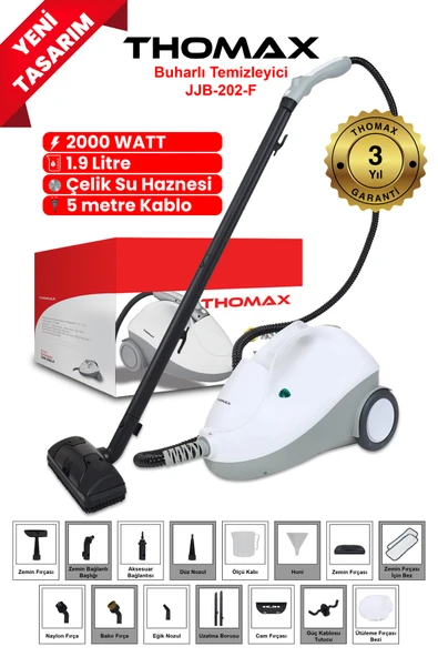 THOMAX Çok Fonksiyonlu Buharlı Temizleyici Buharlı Temizlik ürün görseli 1