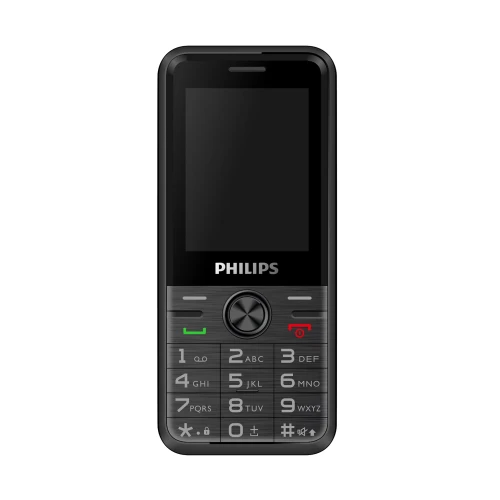 PHILIPS Xenium E6500, 128Mb, Siyah, 48Mb Ram, 2,4inc Ekran, Arka Kamera, 4G Çift Sim Destegi, FM Radyo, 1700mAh Pil, El Feneri, Türkiye Garantili ürün görseli 1