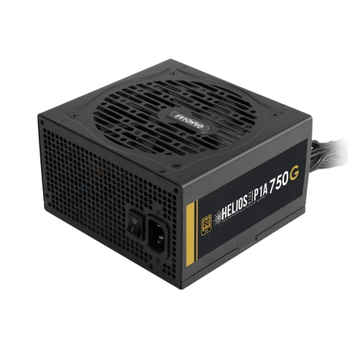GAMDIAS HELIOS P1A-750G, 750W, 80+ Gold, Aktif PFC, GAMING, ATX, Power Supply PSU ürün görseli 1