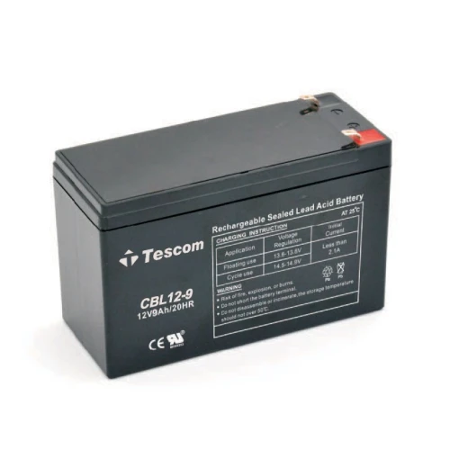 TESCOM Combatt, CBL12-9, 12V 9Ah, Bakimsiz,  Kuru Akü. UPS için Uygundur. 100012238 ürün görseli 1