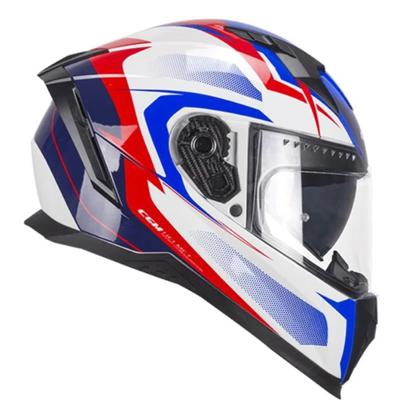 CGM 311G BLAST SPORT KAPALI KASK Beyaz-Mavi L ürün görseli 1