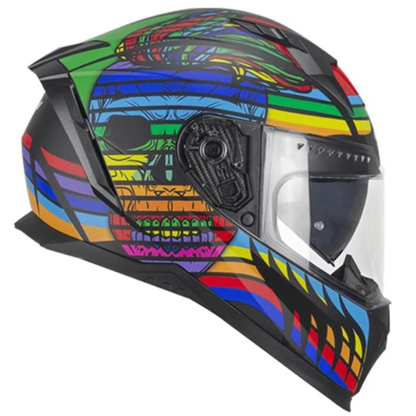 CGM 311X BLAST SKULL KAPALI KASK Gökkuşağı S ürün görseli 1