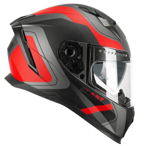 CGM 311R BLAST RACE KAPALI KASK Antrasit-Kırmızı M ürün görseli 1