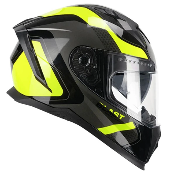CGM 311R BLAST RACE KAPALI KASK Sarı-Siyah M ürün görseli 1