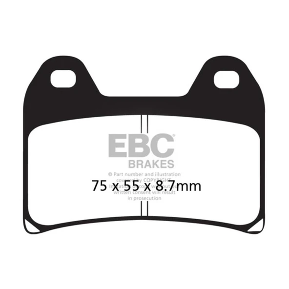 EBC FA244 YAMAHA XT600 X 04-16 , KTM 690/790/890 ÖN FREN BALATASI ürün görseli 1